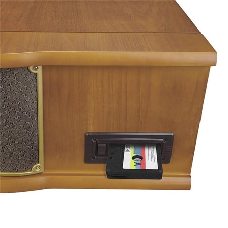 Mikado Nostalgia MN-P325 DÖNENCE Pikap Ahşap 2X5W Stereo Spk MP3 Çalar USB-Radyo-CD-Kaset -BT Müzik (KDO)