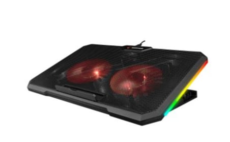 Addison Rampage AD-RC12 CLAW Siyah 2 Fan 2 USB RGB Işıklı 15"-17" Notebook Soğutucu Stand (KDO)