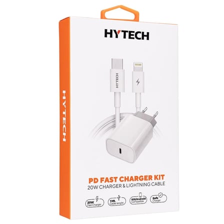 Hytech HY-XE40PD PD Kablo Seti 1PD 20W Hızlı Ev Şarj Adaptör (KDO)