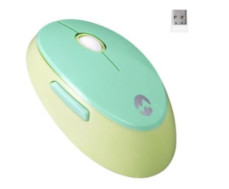 Everest ROUND KM-6282 Renkli Tuşlu Yeşil Kablosuz Q Multimedia Klavye + Mouse Set (KDO)