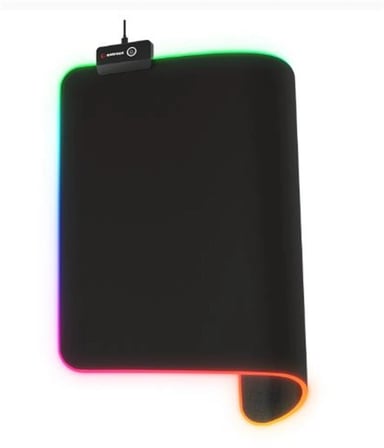 Rampage BLITZ RGB M (MP-23) Siyah 252-328-3mm RGB Ledli Gaming Mouse Pad (KDO)