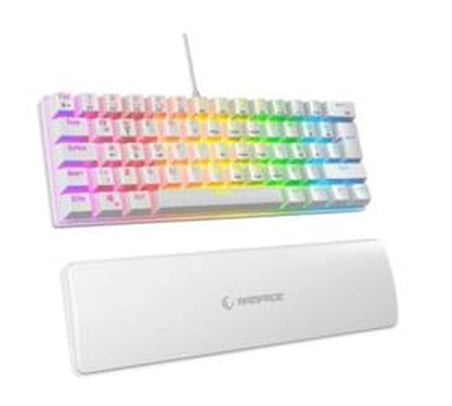Rampage ALLY K11 Beyaz Rainbow Q Gaming Oyuncu Klavye Bilek Destekli Blue Switch (KDO)