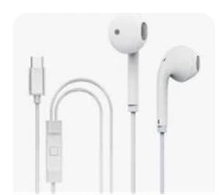 Hytech HY-XBK57 TypeC Telefon Uyumlu Metal Beyaz  Mikrofonlu Kulaklık (KDO)