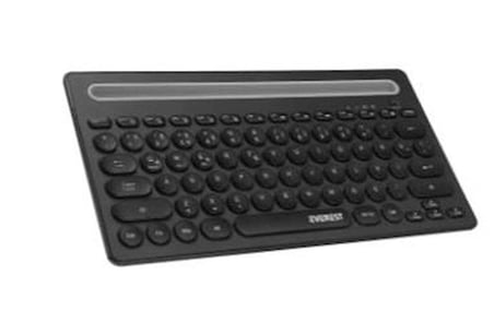 Everest KB-BT84 Siyah-Gri Bluetooth Ultra İnce+Şarjlı Q Mac-Win-Android-Ios Uyumlu Kablosuz klavye (KDO)