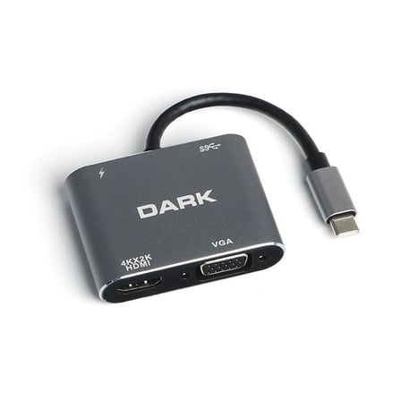 Hytech HY-USBC82 4K@30Hz Gri Metal 2xUSB3.0, 1xUSB (KDO)