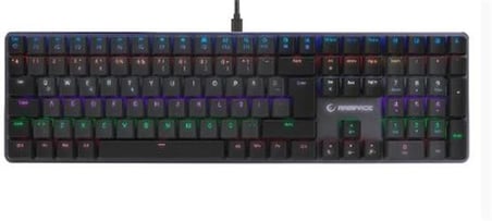 Rampage GRANITE PRO Siyah-Gri Low Profile BLUE SWITCH Q Rainbow Mekanik Gaming Oyuncu Klavye (KDO)