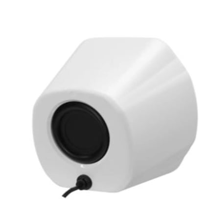 Mikado MD-180 2.0 3W-2 Beyaz RGB Aydınlatmalı USB + 3.5mm USB 5V Speaker Hoparlör (KDO)