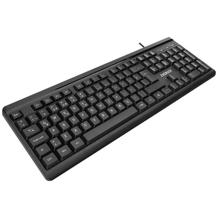 Everest KB-741Q  Siyah-Gri USB 2 Metre Bakır Kablolu Usb Q Klavye (KDO)