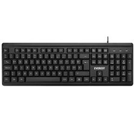 Everest KB-741F Siyah-Gri USB 2 Metre Bakır Kablolu Tamamen Türkçe F Klavye (KDO)