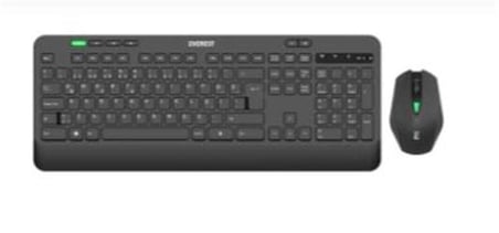 Everest KM-2620 Siyah Usb Sessiz Switch İnce Kablosuz Q Multimedia Klavye + Mouse Set (KDO)