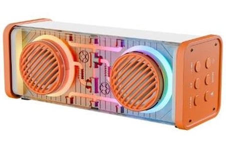 Mikado MD-56BT Turuncu Beyaz AUX + USB + Bluetooth Destekli 10W 1500mAh Taşınabilir Speaker (KDO)