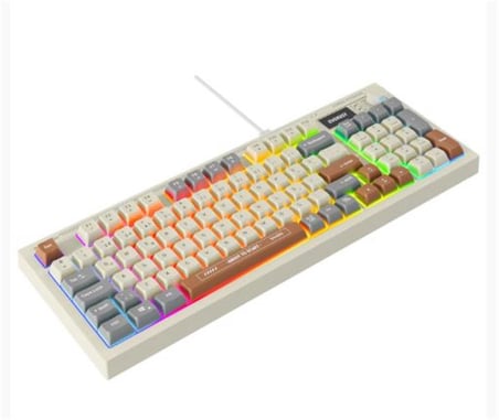 Everest KB-79 SILENT PRO Gri-Gri Mavi-Kahve SESSİZ RGB Q Membrane Oyuncu Klavyesi (KDO)