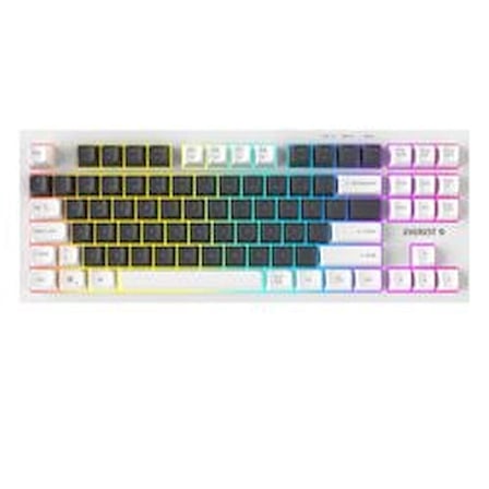 Everest KB-98 SILENT TKL Gri Mavi-Beyaz Rainbow Q Membrane Klavye (KDO)