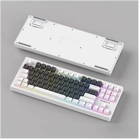Everest KB-98 SILENT TKL Gri Mavi-Beyaz Rainbow Q Membrane Klavye (KDO)