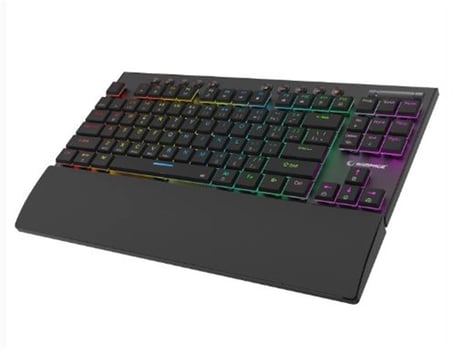 Rampage BERU Siyah 2.4G + BT Wireless RED SWITCH Mekanik Gaming Oyuncu Klavye Slim RGB (KDO)