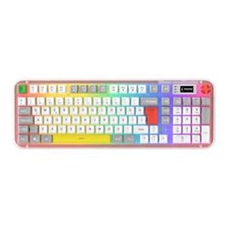 Rampage Reflect 99 Sessiz Beyaz - Gri RGB Q Membrane Oyuncu Klavyesi (KDO)