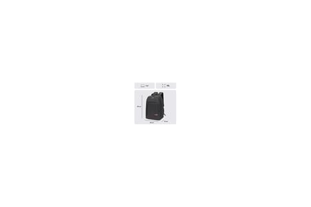 Mack MCC-007 17.3" Office USB Girişli Notebook Sırt Çantası Siyah (Dahili USB Şarj Portu) (KDO)
