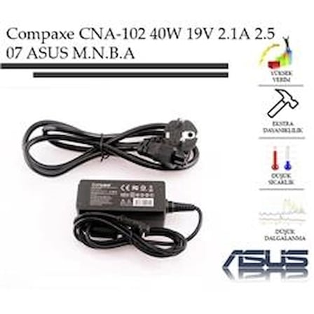 Compaxe CNA-102 40W 19V 2.1A 2.5-07 Asus Adaptör (KDO)