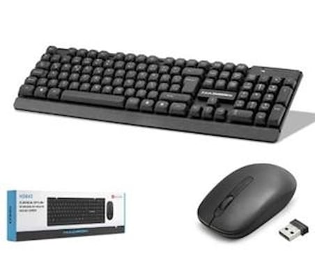 HADRON HD843 Kablosuz Klavye ve Mouse Seti - Siyah (KDO)