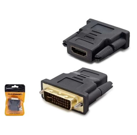 HADRON HDX1260 DVI (M) TO HDMI (F) ADAPTÖR 24+5 SİYAH (KDO)