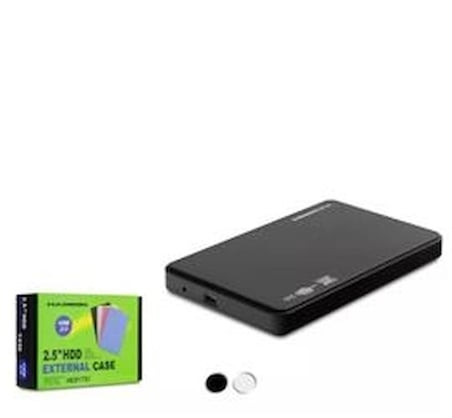HADRON HDX1757 HDD KUTU USB2.0 PLASTİK SATA 2.5" SİYAH - BEYAZ (KDO)