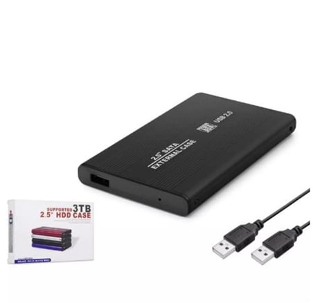 HADRON HDX1758 2.5" HDD KUTUSU USB2.0 METAL SATA SİYAH (KDO)