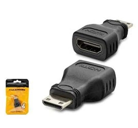 HADRON HDX1268 Mini HDMI to HDMI Adaptör 1080p Siyah (KDO)