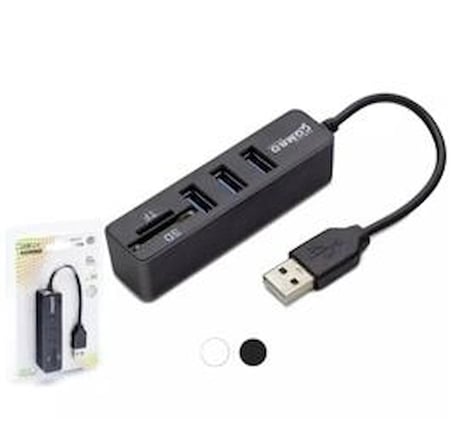 Hadron Hdx7009 Usb Hub Combo 3-Usb + Sd + Tf Siyah (KDO)
