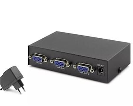 Hadron Hdx1277 2 Port Vga Splitter 200Mhz 1-In 2-Out Siyah (KDO)