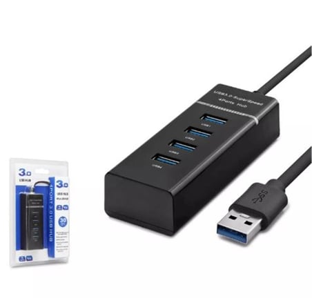 Hadron Hdx7017 Usb3.0 Hub 3-Usb + Usb3.0 30Cm Siyah (KDO)