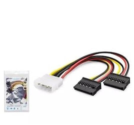 Hadron Hdx5525 Sata Power Kablo Poşetli 2In1 16Cm Siyah (KDO)