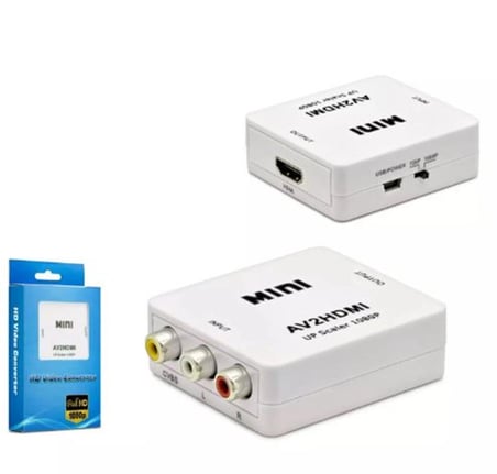 HADRON HDX1282 HD VIDEO CONVERTOR AV (IN) TO HDMI (OUT) BEYAZ (KDO)