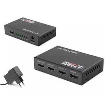 Hadron Hdx1286 4 Port Hdmi Splitter 1.4V 1080P 3D 1-In 4-Out Siyah (KDO)