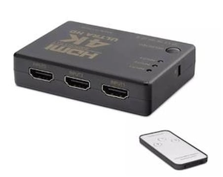 Hadron Hdx1308 3 port Hdmi Switch 3Giriş 1Çıkış 4K Kumandalı (KDO)