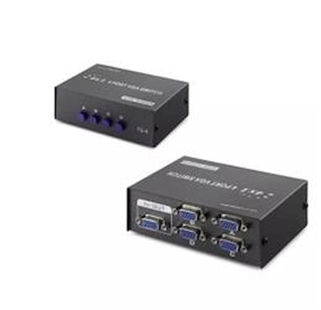 Hadron Hdx1329 4 Port Vga Switch 54Mhz 4Giriş 1Çıkış (KDO)
