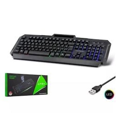 Hadron Hdx2605 Kablolu Oyuncu Klavye Led Q Siyah (KDO)