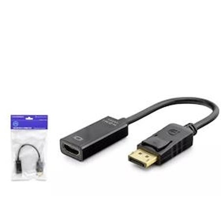 HADRON HDX7823 DISPLAY (M) TO HDMI (F) ADAPTÖR 4K 30HZ SİYAH (KDO)