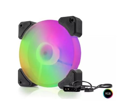 Hadron Hdx1518 12cm Kasa Fanı Performans 4Pin Rgb Siyah (KDO)