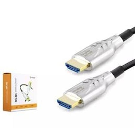HADRON HDX2047 HDMI KABLO PVC 8K 60HZ 2.1V OPTIC OD8.0 10M SİYAH (KDO)
