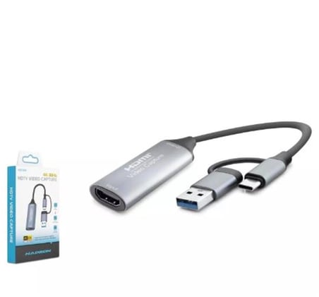 Hadron Hdx7856 Hdmi Video Capture Type-C + Usb3.0 4K 30Hz Gri (KDO)