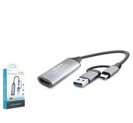 Hadron Hdx7856 Hdmi Video Capture Type-C + Usb3.0 4K 30Hz Gri (KDO)