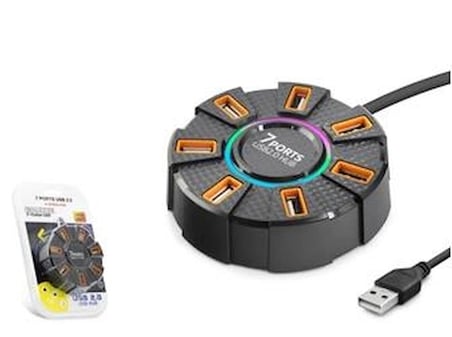 Hadron Hdx7035 Usb Hub 7-Usb 1.2M Siyah (KDO)