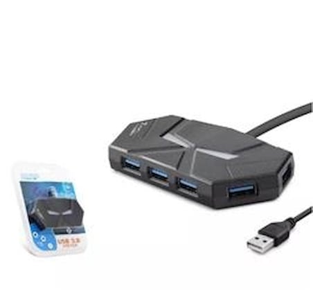 Hadron Hdx7038 Usb3.0 Hub 7-Usb3.0 1.2M Siyah (KDO)