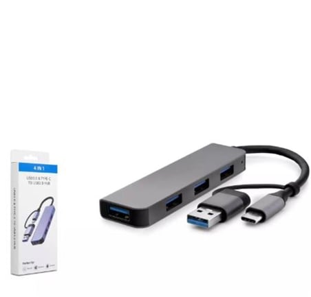 HADRON HDX7040 TYPE-C HUB 3-USB2.0 + USB3.0 GRİ (KDO)