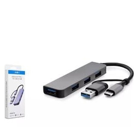 HADRON HDX7040 TYPE-C HUB 3-USB2.0 + USB3.0 GRİ (KDO)