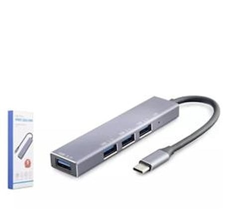 HADRON HDX7043 TYPE-C HUB 4-USB3.0 GRİ (KDO)