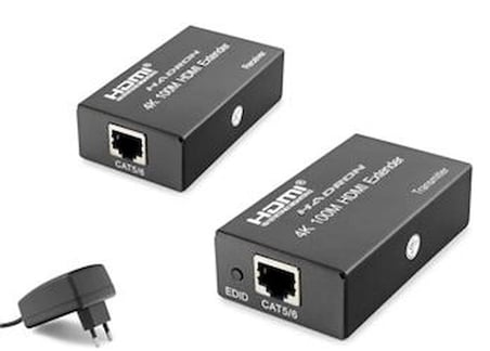 Hadron Hdx1367  100M Hdmi Extender 4K DC 5V adaptör Siyah (KDO)