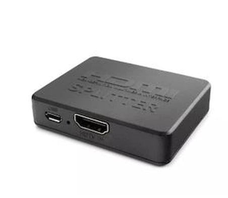 Hadron Hdx1371 2Port Splitter 4K-20 With Usb Power Cable (KDO)