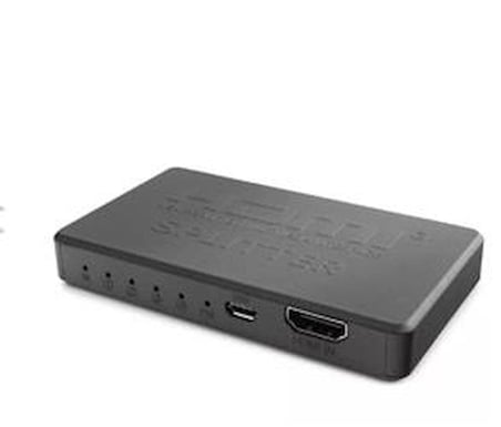Hadron Hdx1372 Hdmi Splitter 4Port 4K-20 With Usb Power Cable (KDO)
