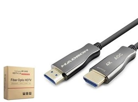 Hadron Hdx2059 50M  Fiber Hdmi Kablo 4K 60Hz  Siyah (KDO)